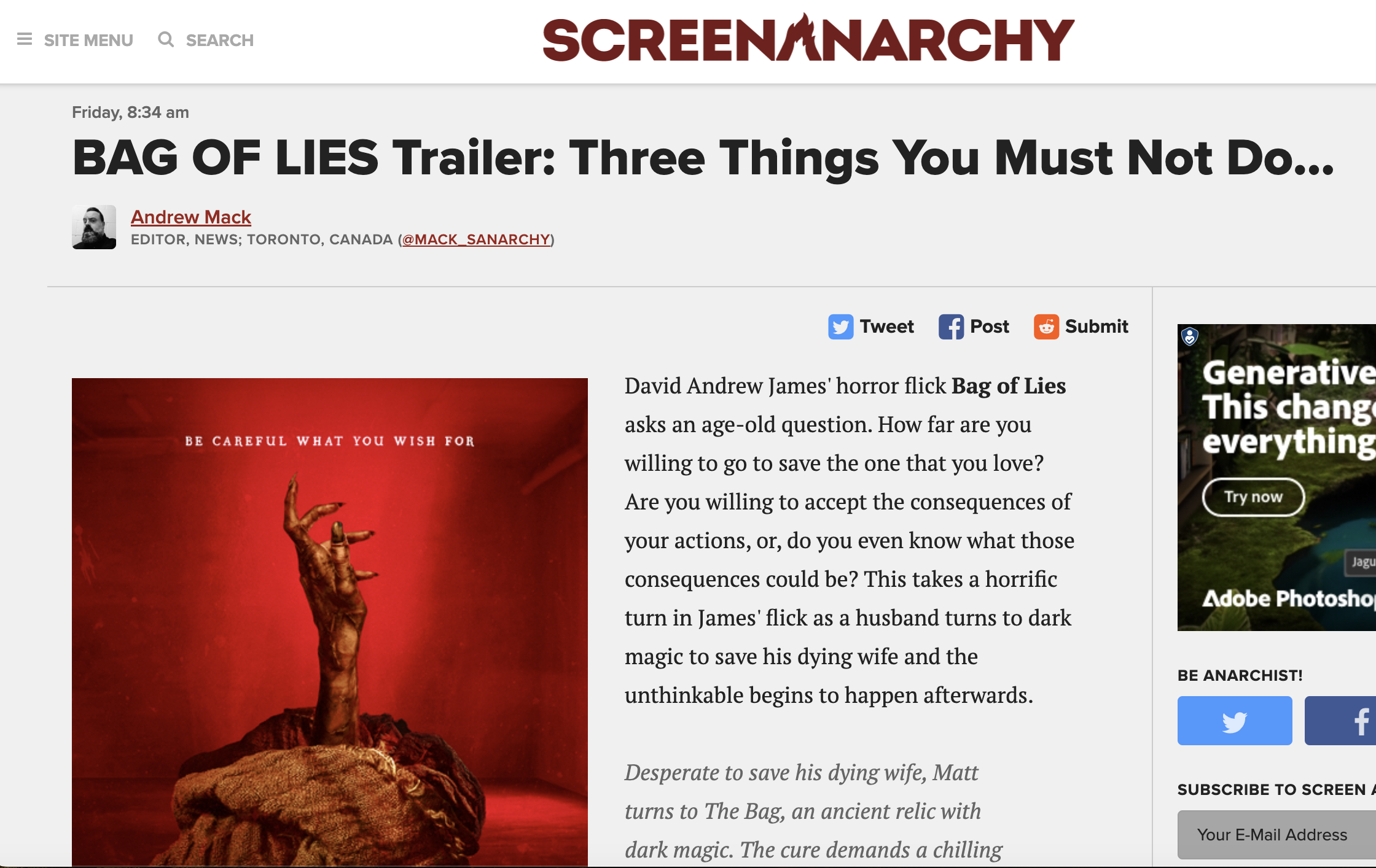 BAG OF LIES Trailer: Three Things You Must Not Do...